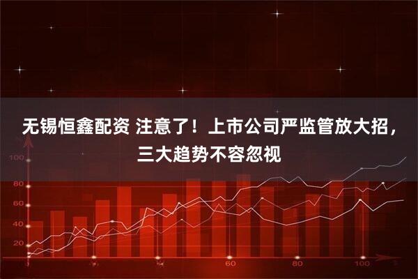 无锡恒鑫配资 注意了!上市公司严监管放大招,三大趋势不容忽视